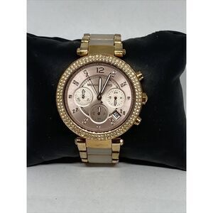 Michael Kors Parker MK5896 Womens Stainless Steel Analog Dial Quartz Watch UC678